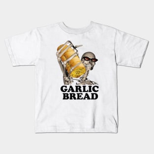 Garlic Bread Skeleton | Evil Skeleton Meme | Garlic Bread Meme | Hard Skeleton | Skeleton Shirt | Garlic Bread | Unisex Tee Kids T-Shirt